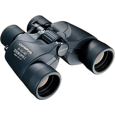 binoculars on a white background