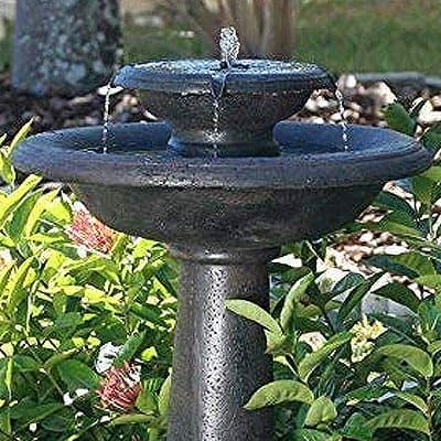 Solar Powered The Elderly And Children Steel Stand With Non-slip Feet Great Gift For Friends Pond Décor Relatives Thrink 16 Inch Brightly Painted Solar Powered Peacock Bird Bath Fountain