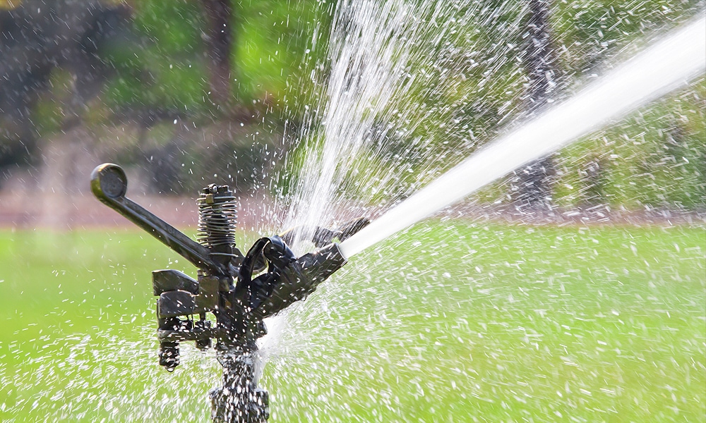 Motion-activated sprinklers