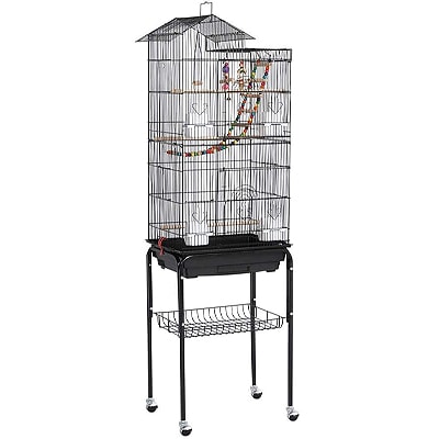 bird cage on a white background