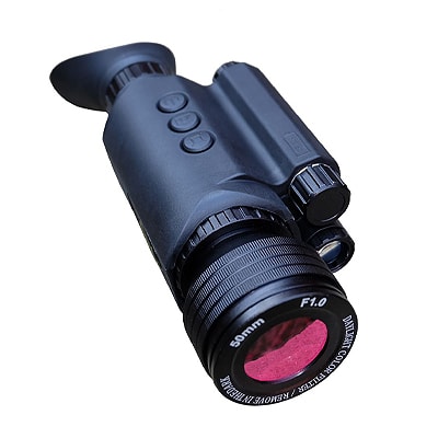 night vision monocular on a white background
