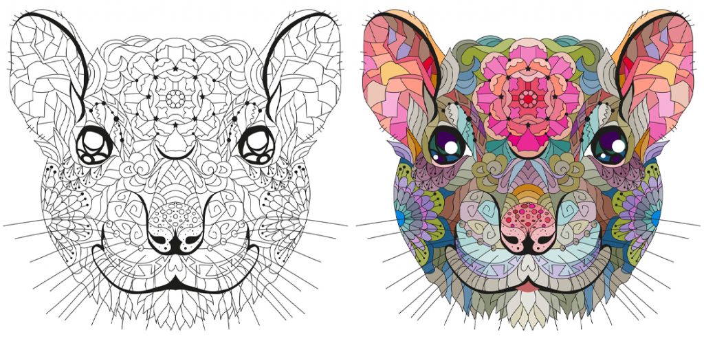 illustration of two rat heads