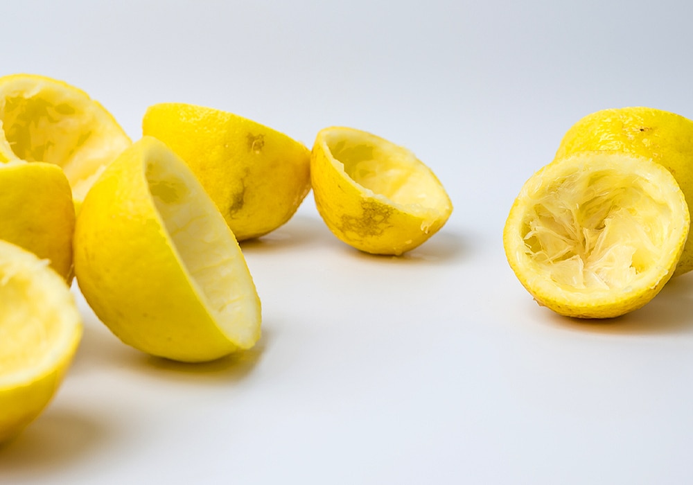 lemon peels