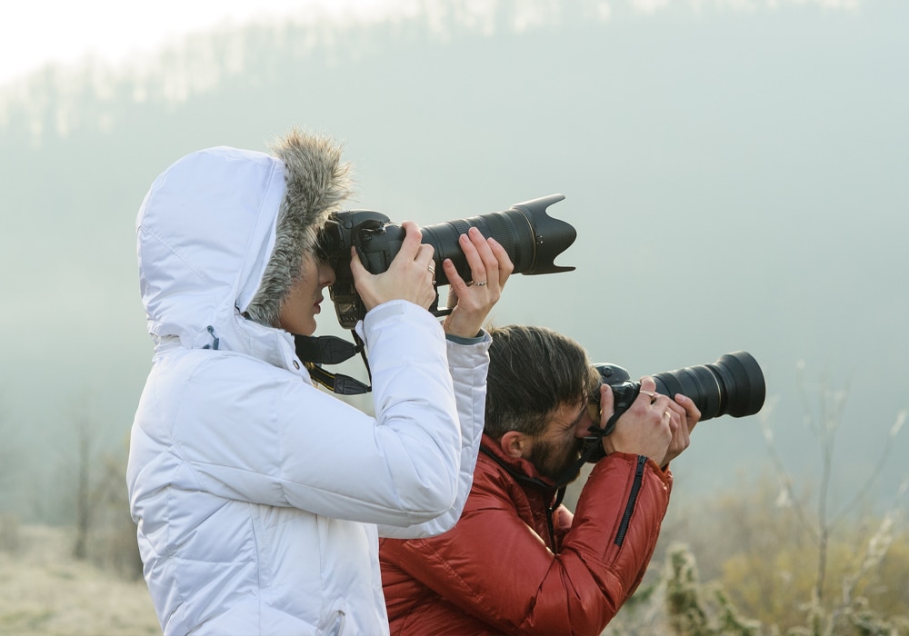 dos fotógrafos